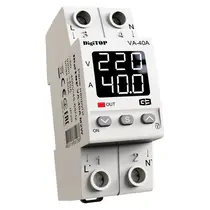 РЕЛЕ DIGITOP VА-40A M2W ЗА ЗАЩИТА ОТ НАПРЕЖЕНИЕ С КОНТРОЛ НА ТОКА И ТЕРМОЗАЩИТА