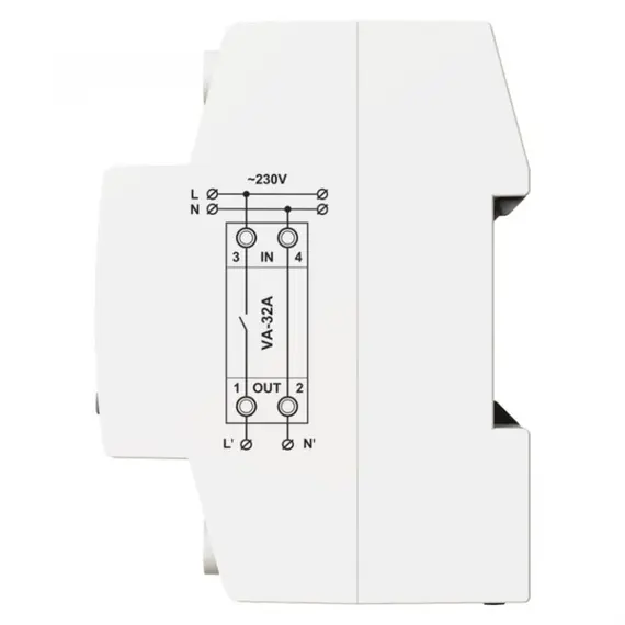 РЕЛЕ DIGITOP VА-32A M2W ЗА ЗАЩИТА ОТ НАПРЕЖЕНИЕ С КОНТРОЛ НА ТОКА И ТЕРМОЗАЩИТА