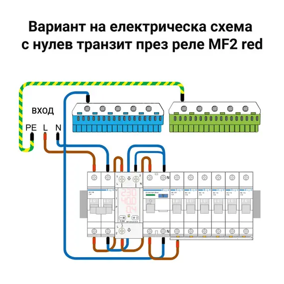 МУЛТИФУНКЦИОНАЛНО РЕЛЕ ЗА ЗАЩИТА ОТ НАПРЕЖЕНИЕ, МОНОФАЗНО ZUBR MF2-63 RED