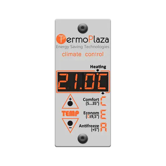 TERMOPLAZA STP 900 GEN 2 ИНФРАЧЕРВЕН ОТОПЛИТЕЛЕН ПАНЕЛ КОНВЕКТОР ДО 10-25M², 900ВТ, БЯЛ, С ПРОГРАМИРУЕМ ЕЛЕКТРОНЕН ТЕРМОРЕГУЛАТОР
