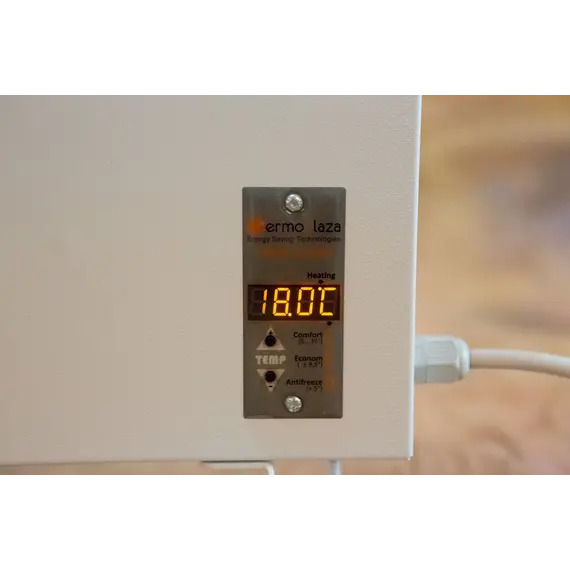 TERMOPLAZA STP 375 ИНФРАЧЕРВЕН ОТОПЛИТЕЛЕН ПАНЕЛ ДО 10М2, 375ВТ, БЯЛ, С ПРОГРАМИРУЕМ ЕЛЕКТРОНЕН ТЕРМОРЕГУЛАТОР